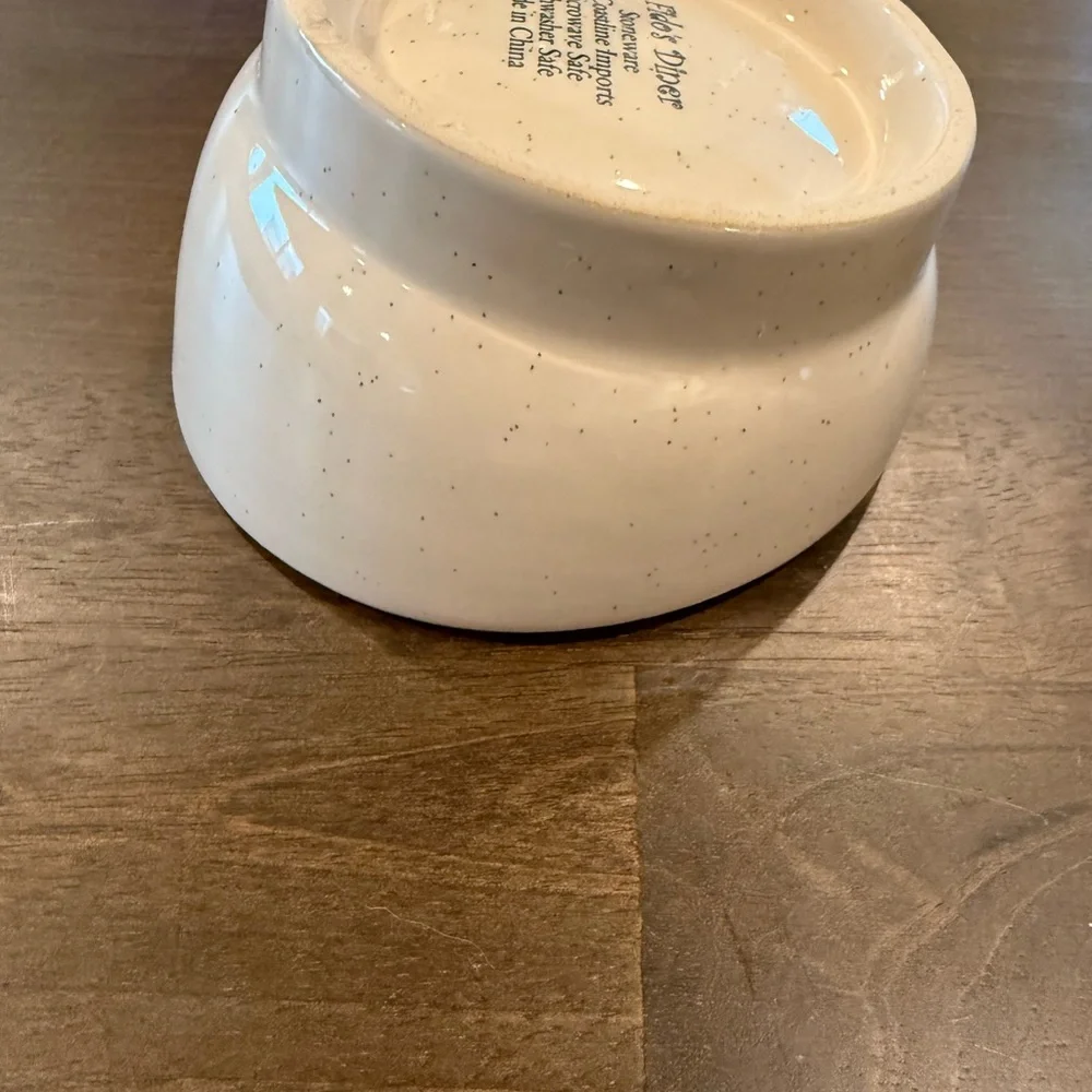Ceramic dog bowl